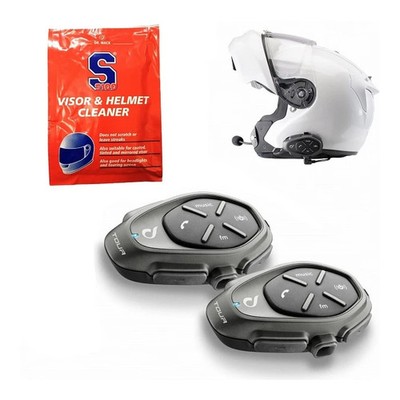 Interphone Tour HD Motorrad Interkom 2er-Pack DE Menü Bluetooth 4.2 IP67