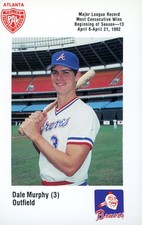 DALE MURPHY ~ 1983 Braves Police Regional Baseball Card #3 ~ Rare!