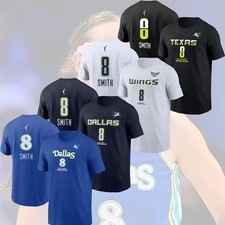 HOT ITEMS ! Alanna Smith #8 Dallas Wings 2026 Player Name & Number Fan Apparel