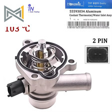 Termostato refrigerante motore in alluminio o spina di collegamento adatto per Holden Cru