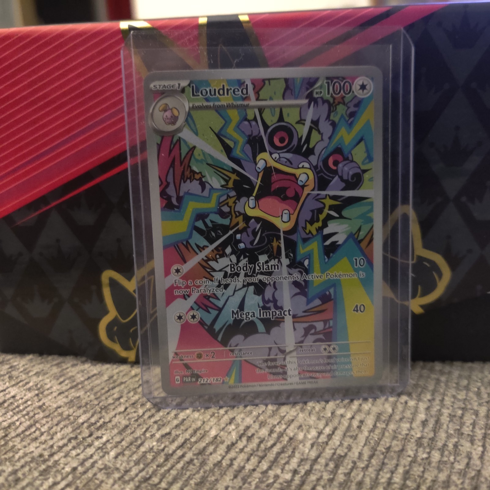 Loudred 212/182 Sv04: Paradox Rift Holo Card Near Mint Condition