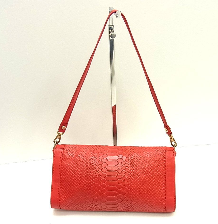 LONGCHAMP Gabby Leather Shoulder Bag Python Embos… - image 2