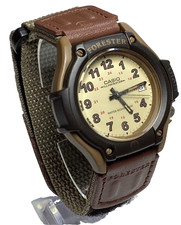 Casio Forester Illuminator FT-500W Quartz Watch WR 100M Brown Strap New Battery