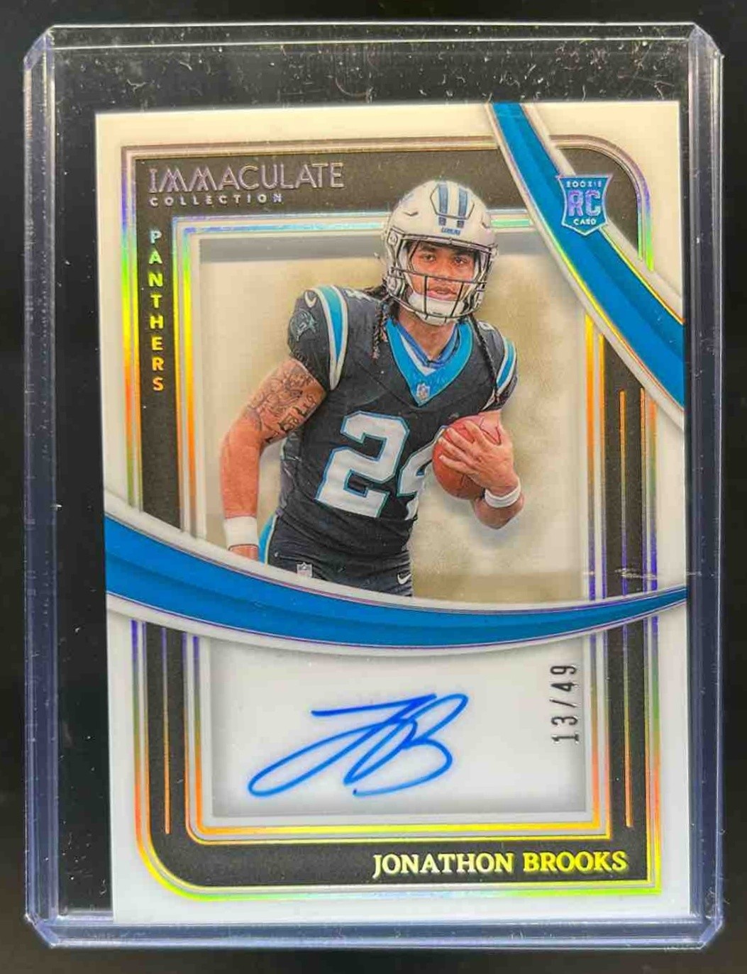 Jonathon Brooks Panini Immaculate Collection Immaculate Rookie Shadowbox Signatures #IRSSJBS Base