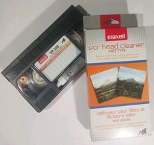 Maxell VP-200 VCR Video Head Cleaner Tape Wet Type VHS Camcorder - New In Box