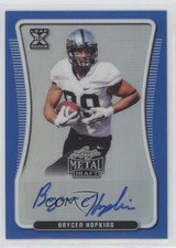 2020 Leaf Metal Draft Blue Rainbow 6/35 Brycen Hopkins #BA-BH1 Auto uk2