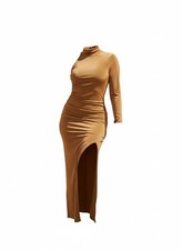 Fashion Nova NWT Late Night Slinky Maxi Dress