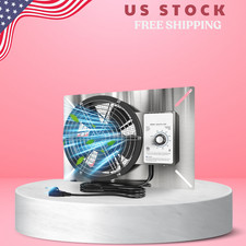 NEW Crawl Space Ventilation Fan 540 CFM Stainless Steel with Humidistat IP55 Rat