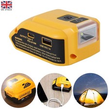 Battery Adapter DCB090 For DEWALT 14.4V/20V MAX 2 USB Phone Power Source Charger