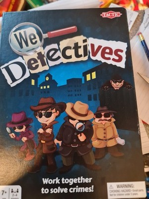 We Detectives Tactic Brettspiel Kriminallösung komplett verpackt