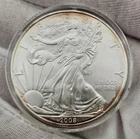 2008 American Silver Eagle 1 oz .999 Fine Silver $1 Coin BU in Capsule