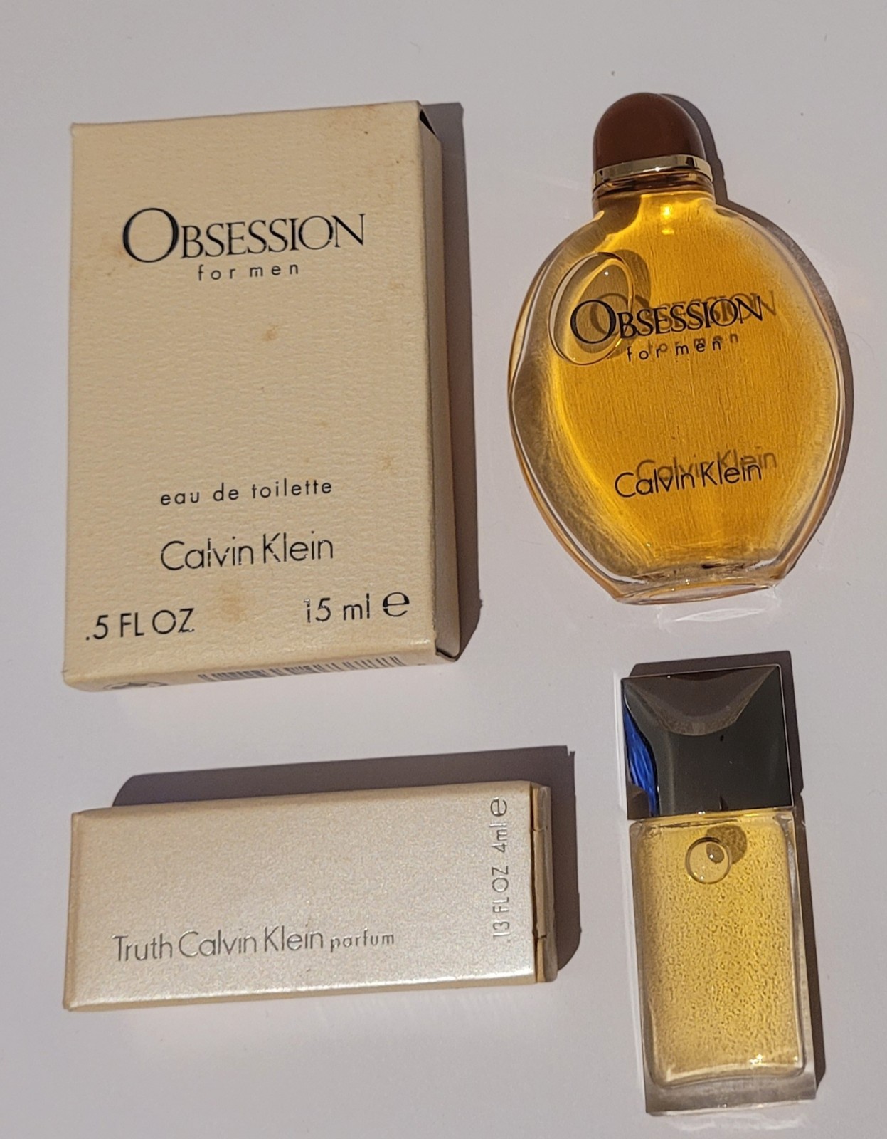 Miniatures Calvin Klein Truth Obsession Parfums Homme Format Voyage 2x15ml