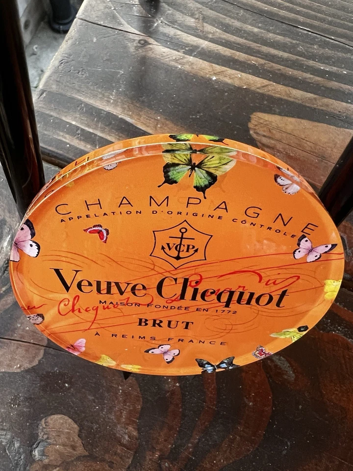 Veuve Cliquot Lucite Posavasos Juego De 6 NUEVO EN EMBALAJE 🥂 RARO SOLO CONJUNTO En Web Foto 4 de 4