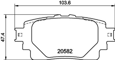 JAPANPARTS - KIT PASTIGLIE / PATTINI / PASTICCHE FRENO ANT TOYOTA RAV4 (IV) - PA-230AF