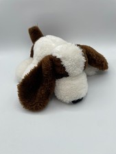 Dakin Brown White Drooper Puppy Dog 12" Basset Beagle Dog Plush Korea Vintage
