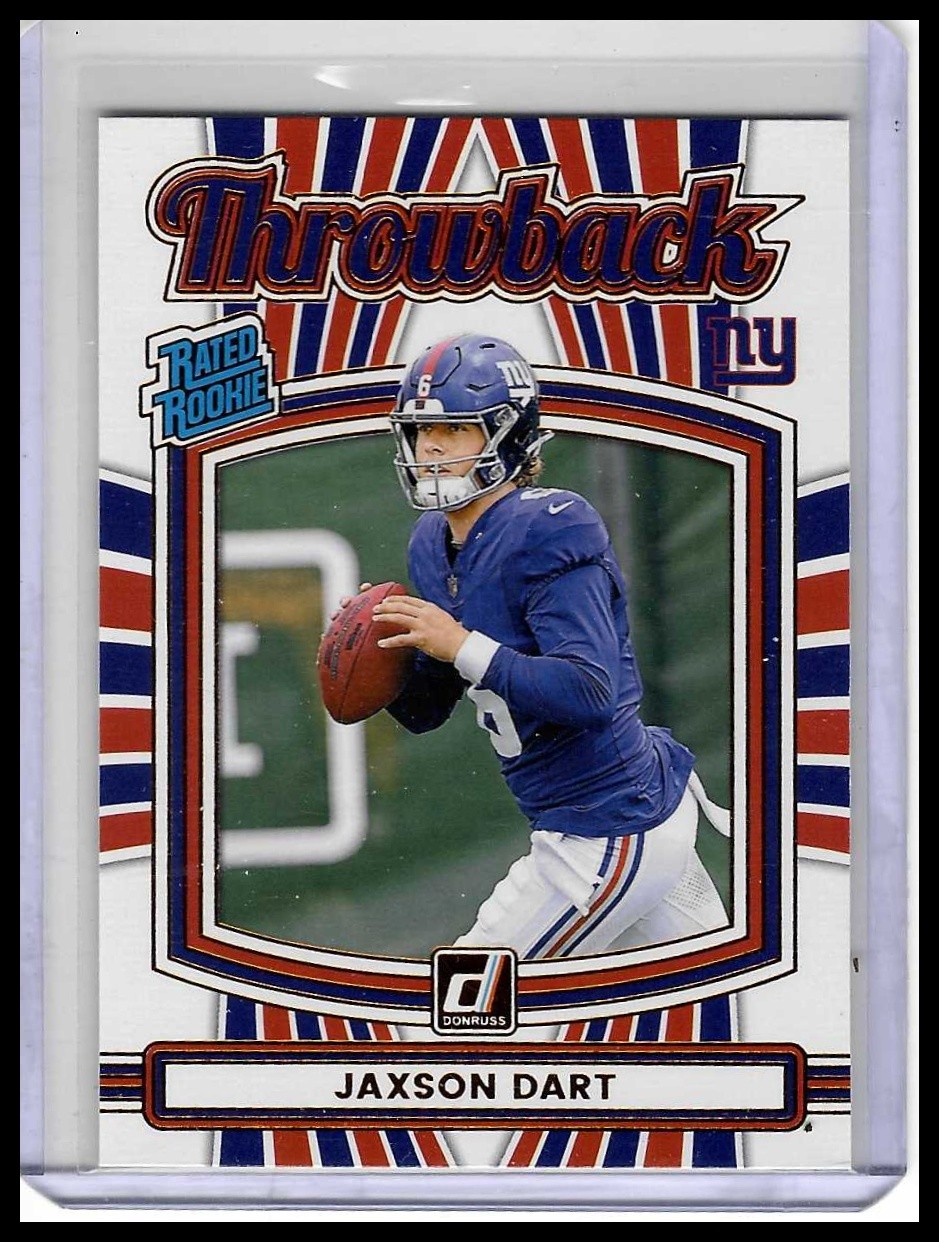 2025 Donruss #41 Jaxson Dart Rated Rookies Throwback