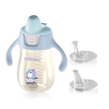POTATO Sippy Cups for Toddlers with Straw Spill Proof, PPSU Learner Cup with