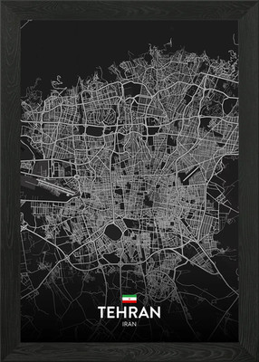 Teheran IR Gerahmtes Wandbild Poster Leinwanddruck Bild