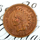 * 1908-S * CHOICE AU+/UNC MS INDIAN HEAD PENNY * FROM ORIGINAL COLLECTION