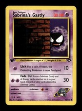 Sabrina's Gastly 96/132 Common Gym Challenge Pokemon 1st Edition Damaged on eBay