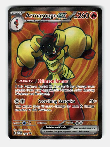 Armarouge ex 125 Holo Promo Scarlet & Violet Promo Pokemon Near Mint