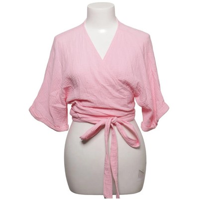 Sassy Classy, Wickelbluse, Größe: S, Pink, Baumwolle, Einfarbig, Damen #yLS