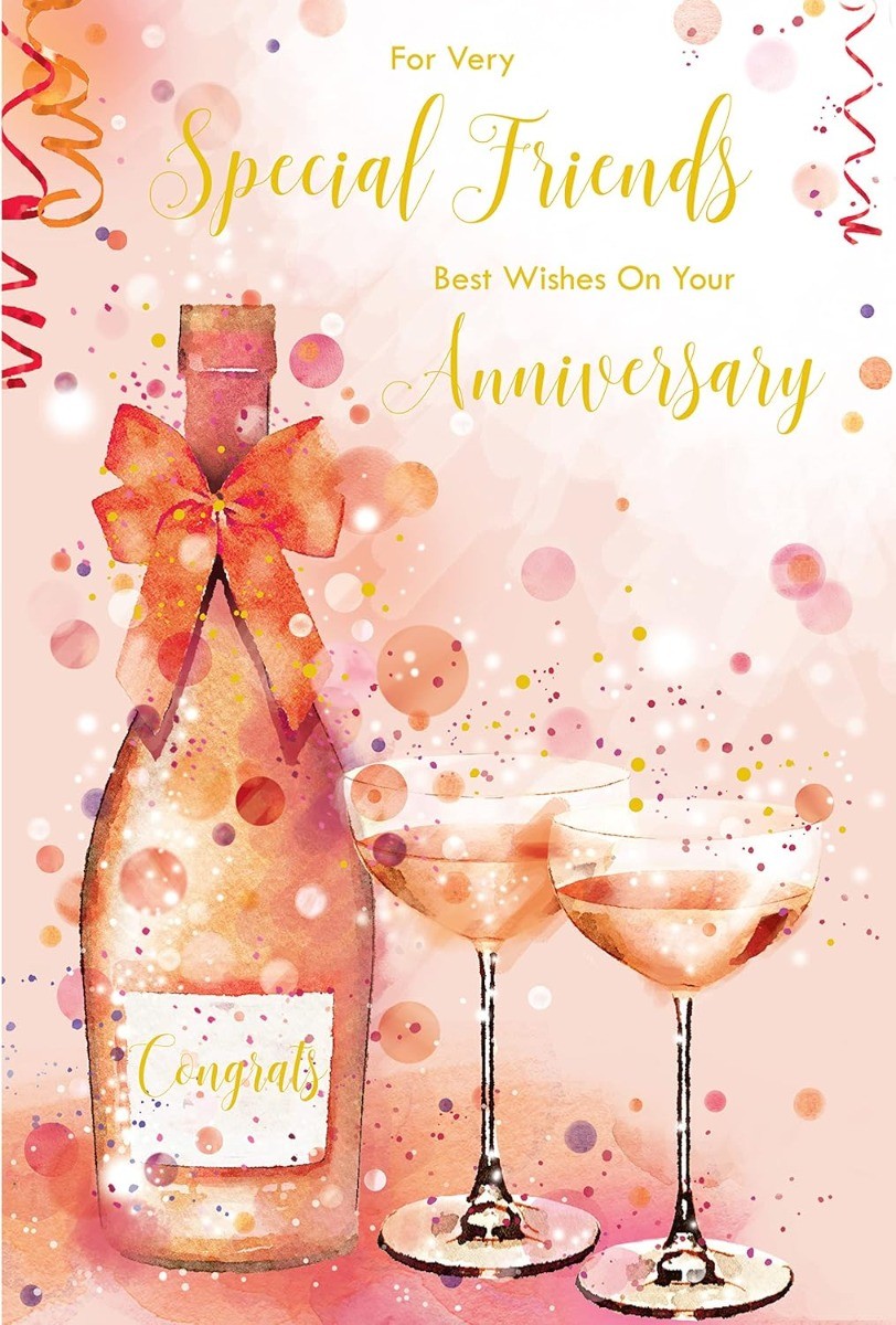 Special Friends On Your Anniversary Card. 23x15cm