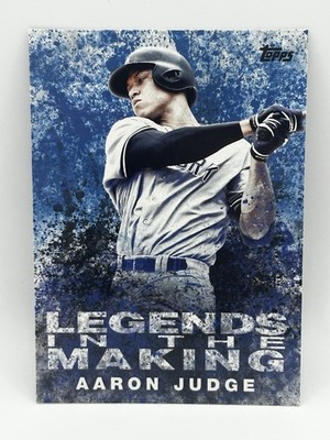 2018 Topps Series 1 Aaron Judge #LTM-AJ Legends in the Making Blue Yankees