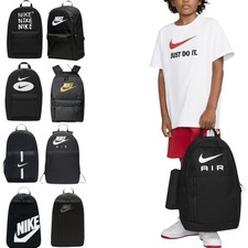 Nike Backpack Kids School Rucksack Bags Sports Training Travel Unisex Bag Black