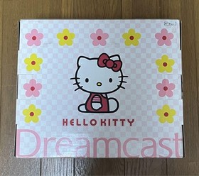 Dreamcast HELLO KITTY PINK HKT-3000 Console set SEGA Retro Game from japan NEW