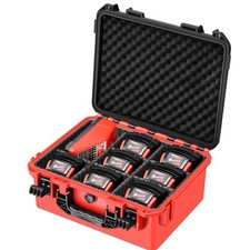 Milwaukee M18 Waterproof Hard Carrying Battery Storage Case Organizer
