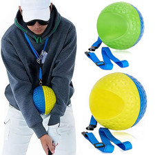 Golf Training Aid Ball Forearm Connection Swing Trainer for Consistent w/Lanyard