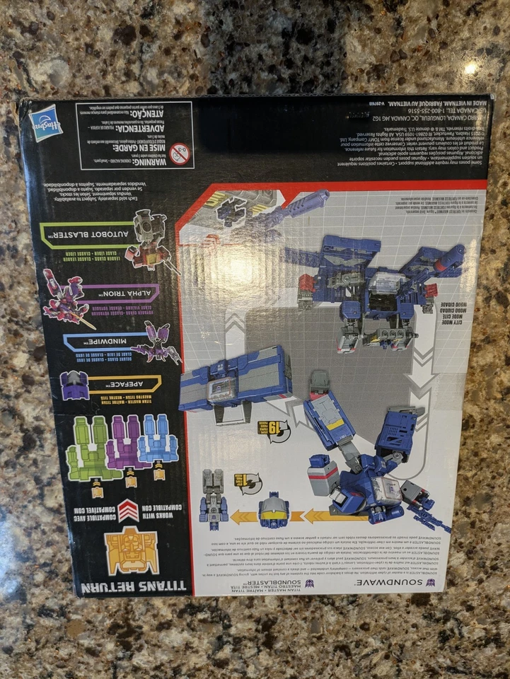 UNOPENED  Transformers Generations Titans Return Leader SOUNDWAVE (Hasbro) GIFT - Image 4 of 4