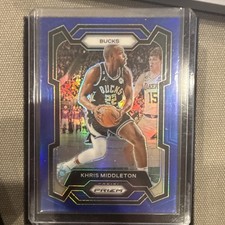 Panini 2023-24 Prizm Khris Middleton Blue Prizm #60 /199 Milwaukee Bucks
