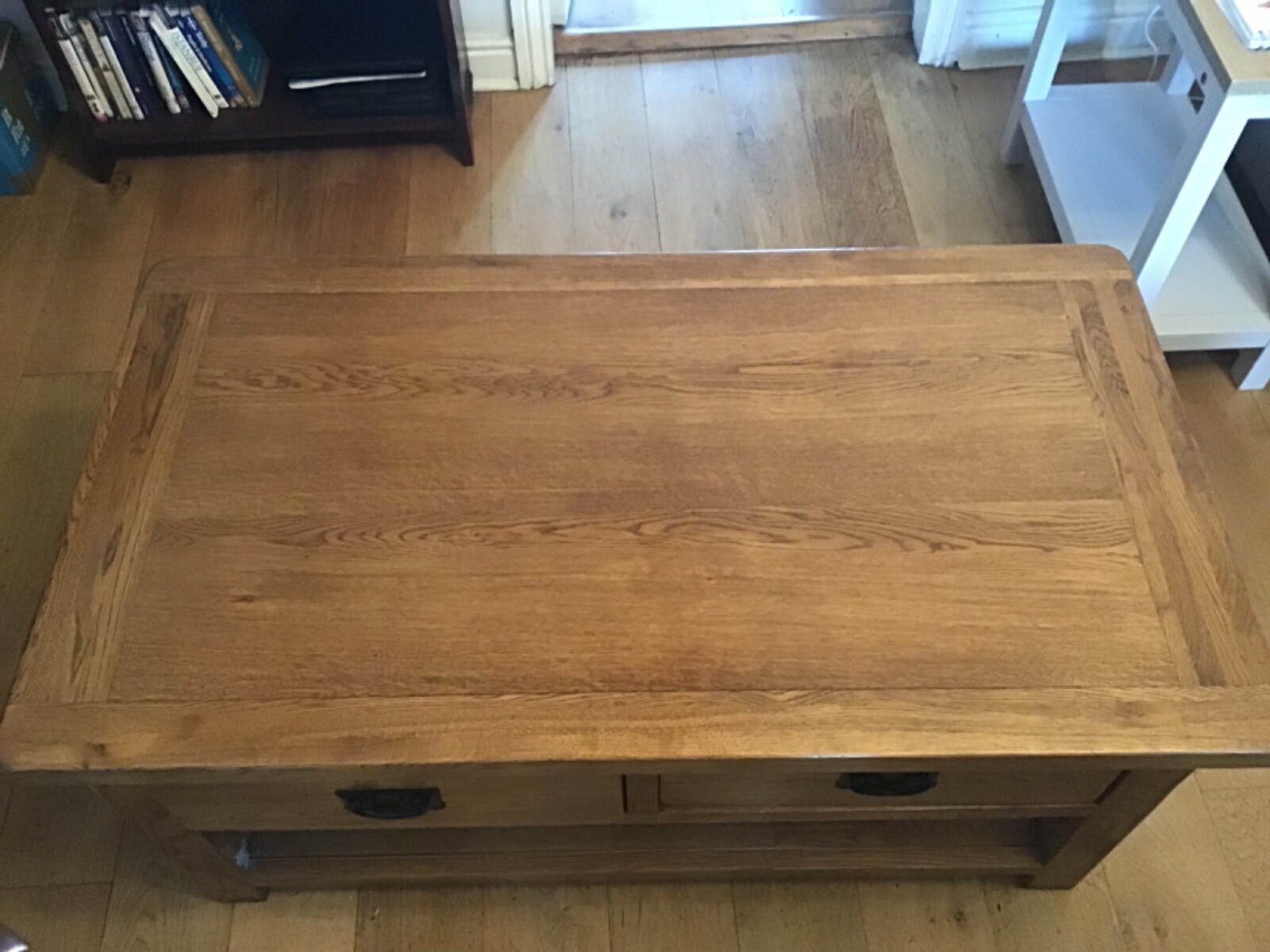 solid oak coffee table eBay