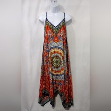 Jealous Tomato Artsy Dress Women's S Red Boho Retro 90s Y2K Coastal Vacation