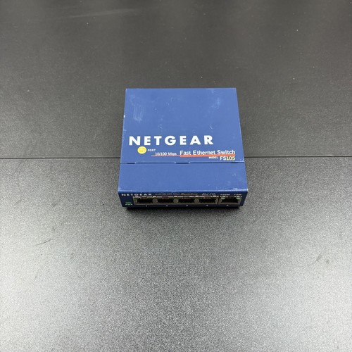 NETGEAR FS105 v2 ProSafe 5-Port 10/100 Ethernet Switch–Fast Network Hub- NO CORD
