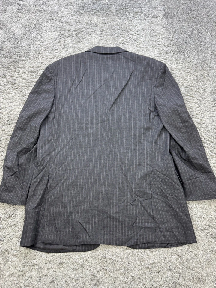 Blazer Brioni Para Hombres 52R Gris Lana A Rayas Nomentano Abrigo Deportivo Chaqueta Italia Foto 2 de 4