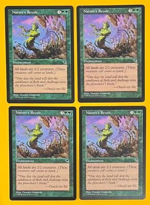 MTG NATURE'S REVOLT (x4) Tempest (OldManMTG 010-754)