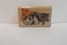 Rubber Stampede Wood Stamp - Cat Naps 023-D NEW