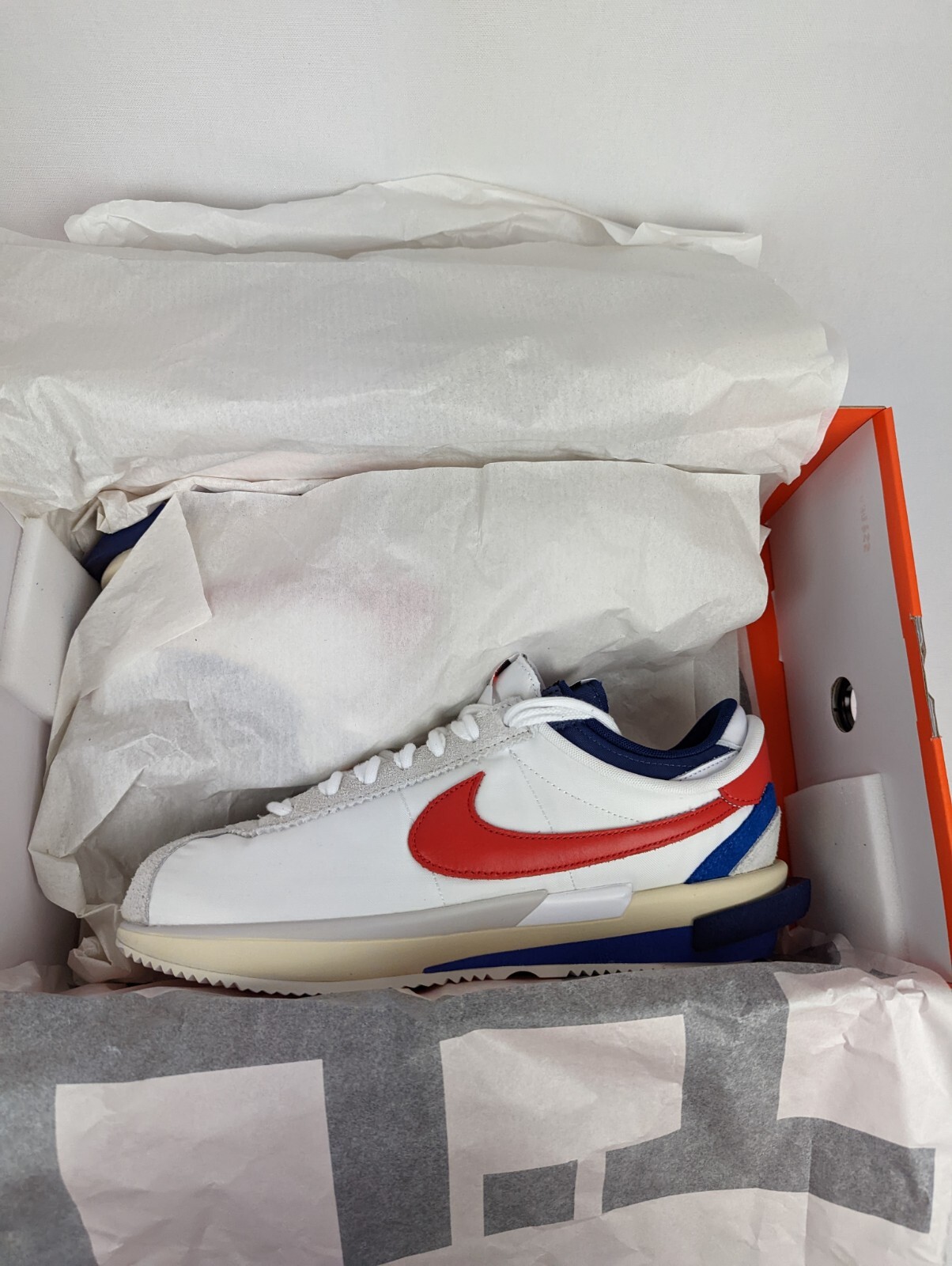 SACAI X NIKE Nike X SACAI ZOOM CORTEZ DQ0581 100 taglia US 11 autentiche scorte morte da uomo