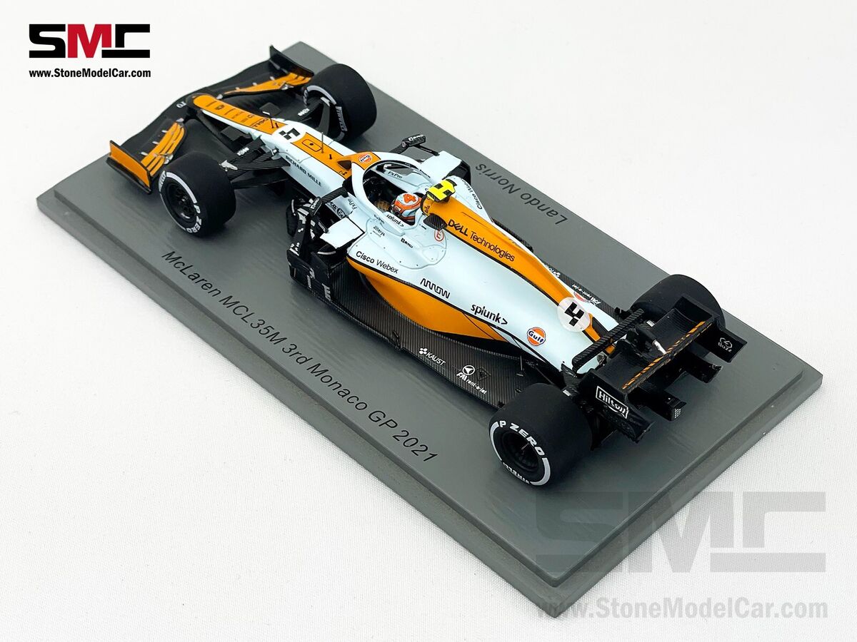 Mclaren F1 MCL35M 4 Lando Norris Monaco 2021 Podium Gulf Mclaren F1 MCL35M 4 Lando Norris Monaco 2021 Podium Gulf