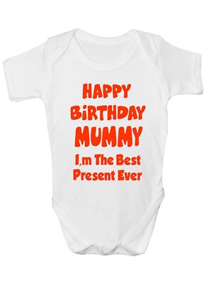 Happy Birthday Mama ich bin best Geschenk Strampler Weste Babykleidung lustiges Geschenk 