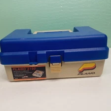 Plano #3100 Tackle Box Blue & Beige Single Tier Tray
