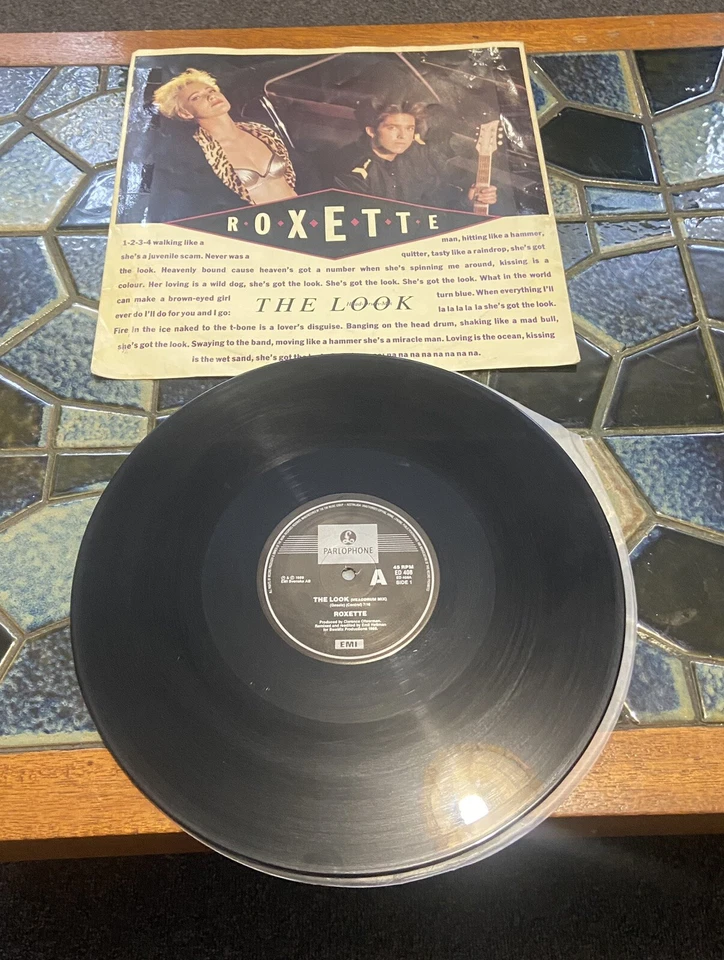 ROXETTE THE LOOK Vintage 1988 Vinyl Record Album - Image 2 of 4