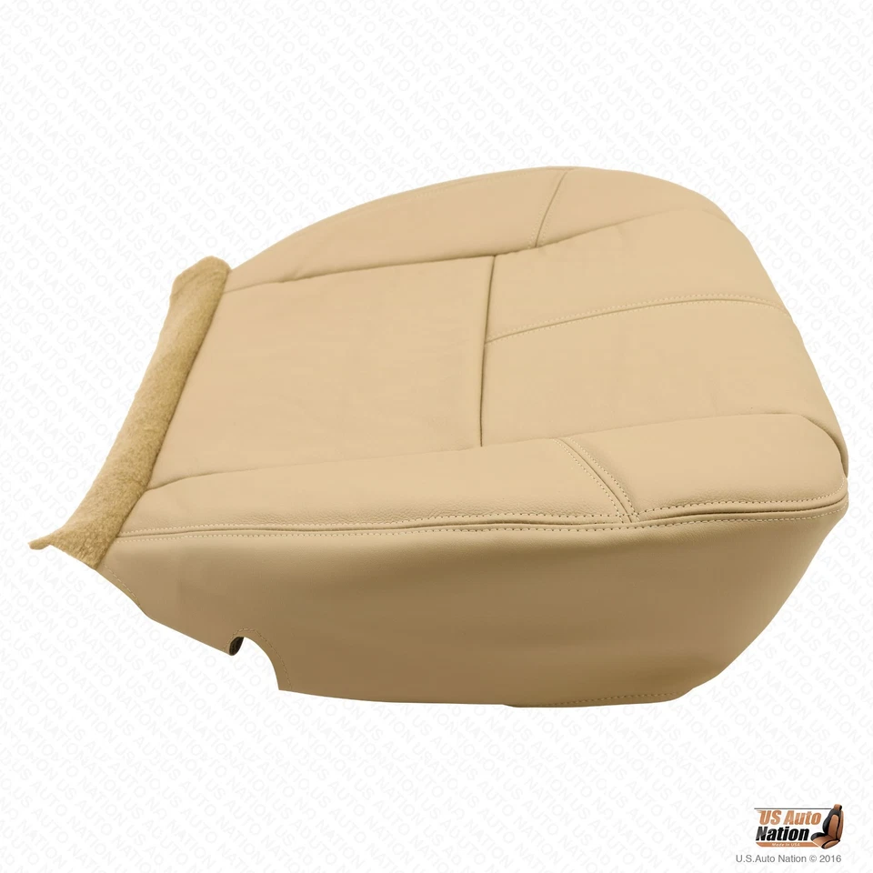 2007 2008 2009 年 2010 年 GMC Sierra 3500HD 司机侧底皮革座椅套棕褐色 — 第 3/4 张图片