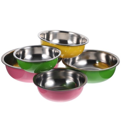  Salad Bowl Stainless Steel Dish Stew Nesting Mixing Bowls with Lids