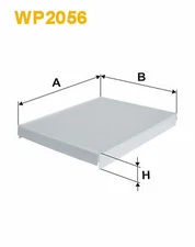 WIX FILTERS WP2056 filter, interior air for Hyundai