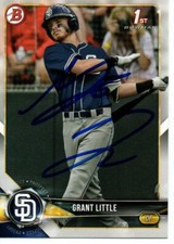 Grant Little San Diego Padres 2018 Bowman Draft Rookie Signed Card