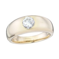 Solitär Ring Brillant 18 Karat Yellow Gold